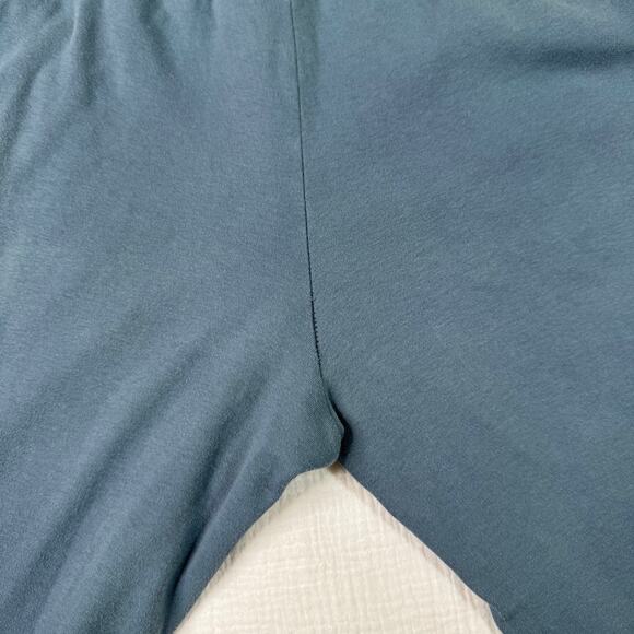 Pact Lounge Pants Blue Ribbed Waist Straight Leg Women’s Small Organic Cotton - Picture 13 of 16